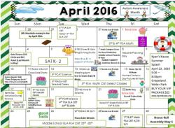 UPDATED April Calendars